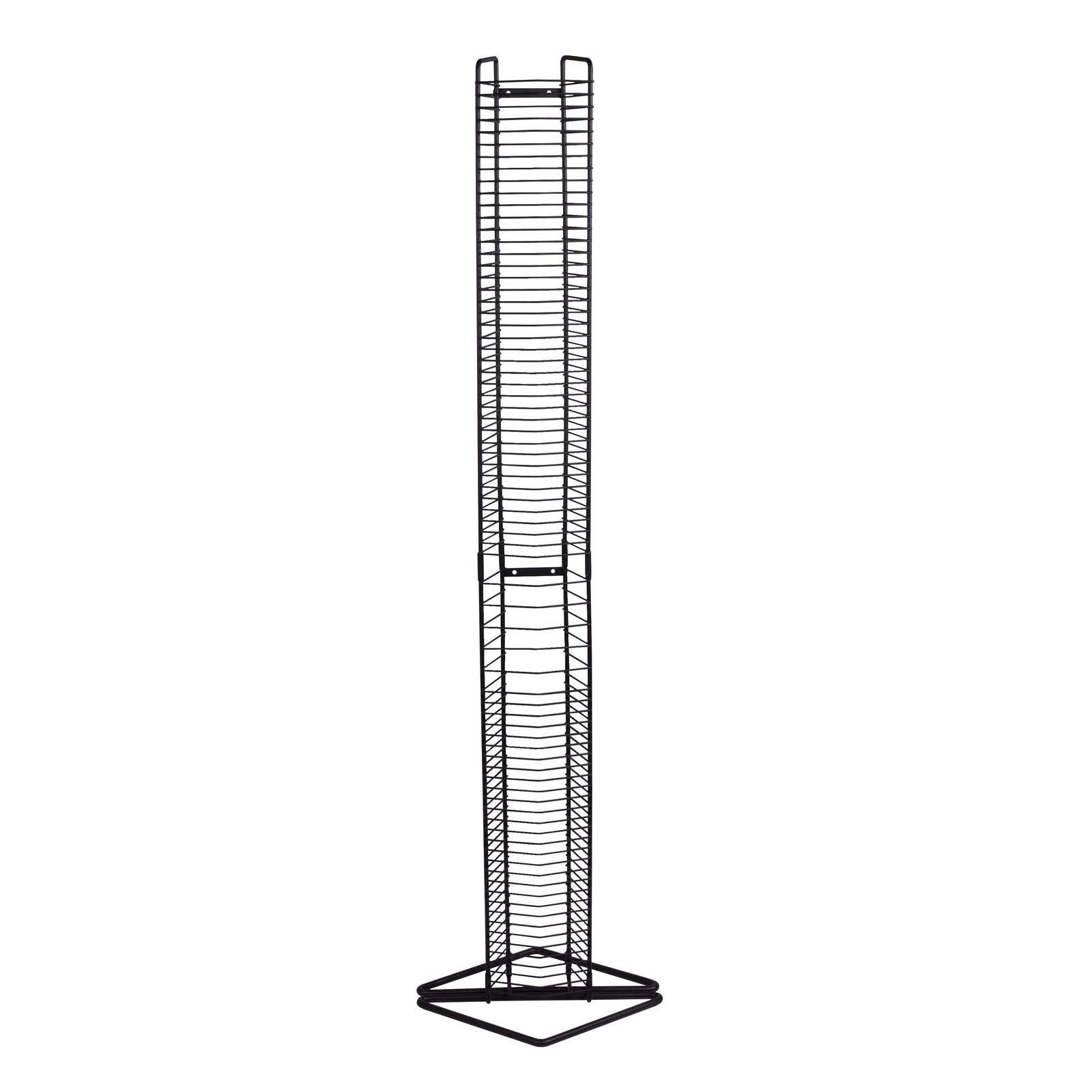 Atlantic 80 CD Tower Media storage rack - Matte black - Avayadevconnect