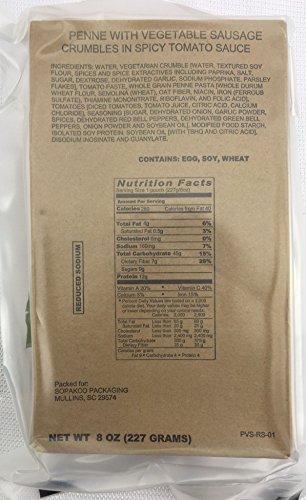SOPAKCO Sure-Pak MRE Reduced Sodium Emergency Ration Meals, 14 Pack V754301