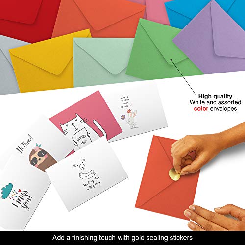Dessie 30 Unique Christmas Cards with Envelopes and Gold Sealing Stickers B61775