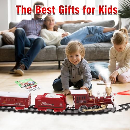 Christmas Train Set with Remote Control, Lights and Sounds for Toddlers Q929460