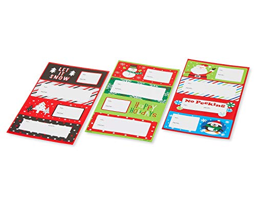 American Greetings Kids Christmas Wrapping Paper Set, 120 sq ft, 4 Rolls with Bows and Tags I837576