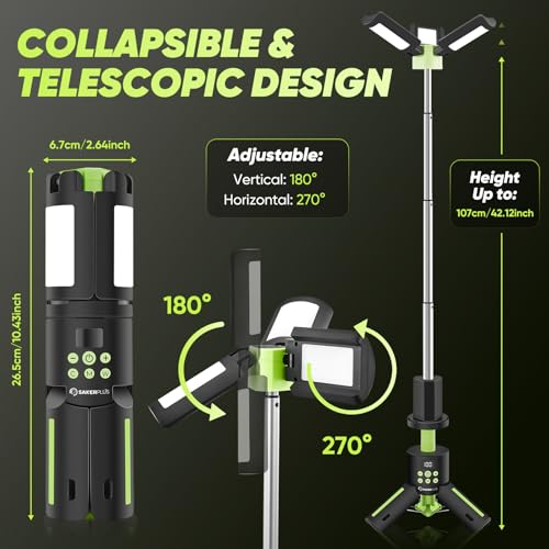 Portable Camping Light 14000mAh Rechargeable Lantern with Magnetic Base Z942