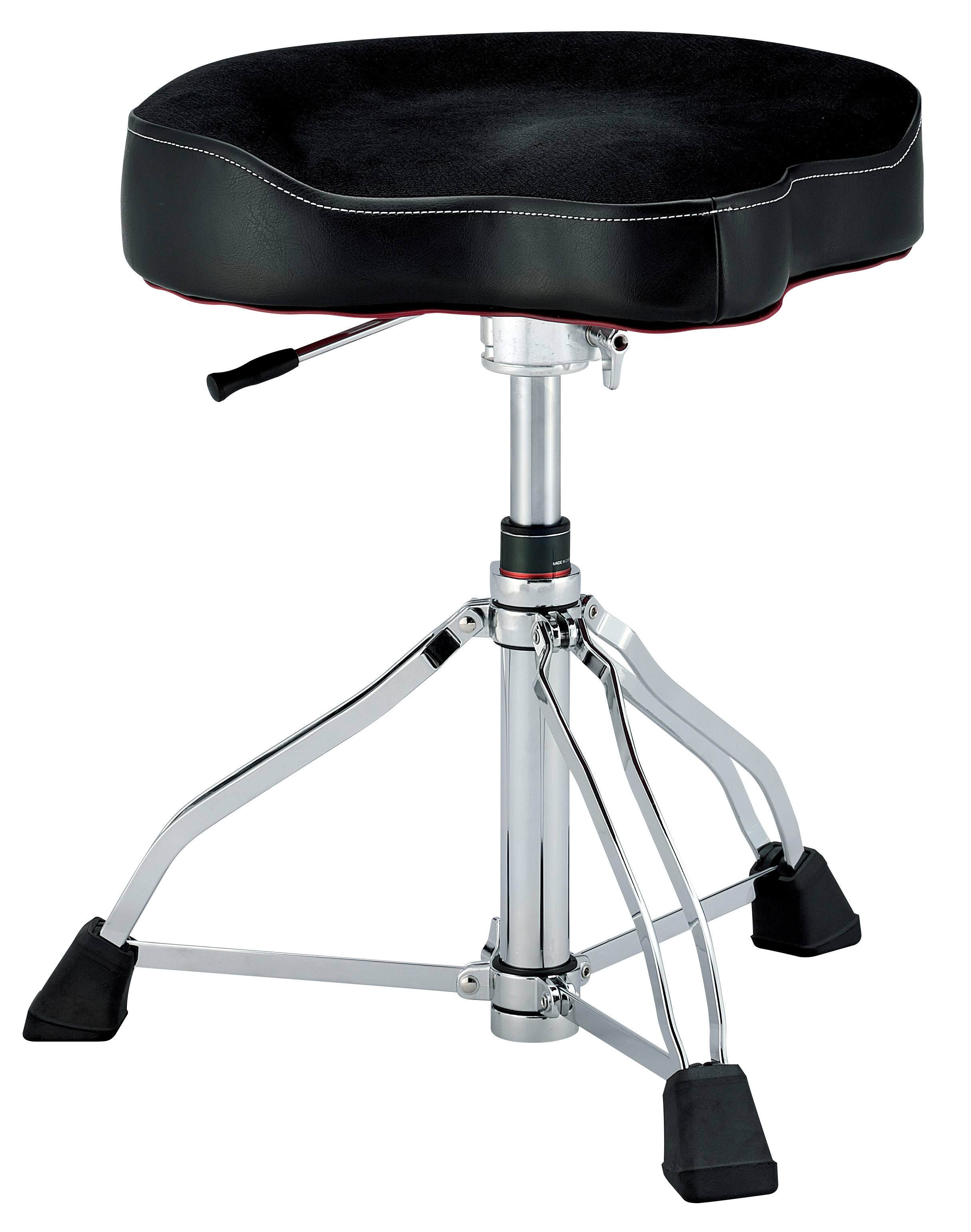 Tama 1st Chair Drum Throne Glide Rider with Cloth Top and Hydraulix, Black - Megean
