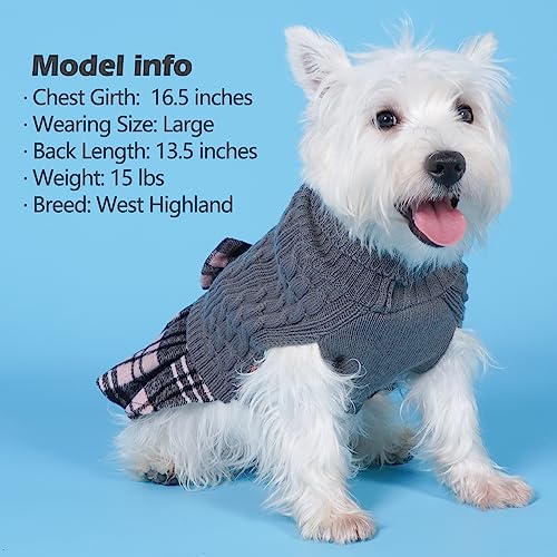 KYEESE Dog Sweater Knitwear with Bowtie for Small Dogs R875009