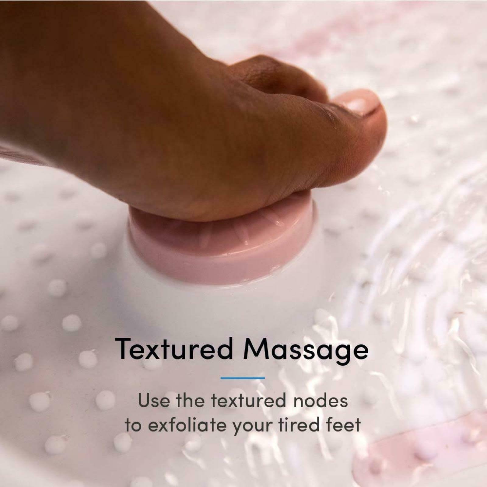 Foot Bath with Heat Maintenance Foot Massager, Pink Y4146