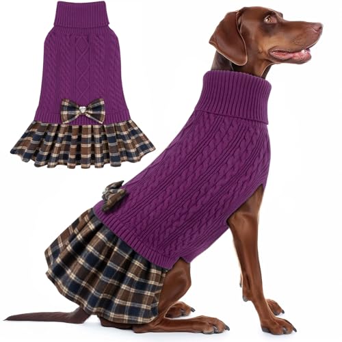 KYEESE Dog Sweater Knitwear with Bowtie for Small Dogs R875009