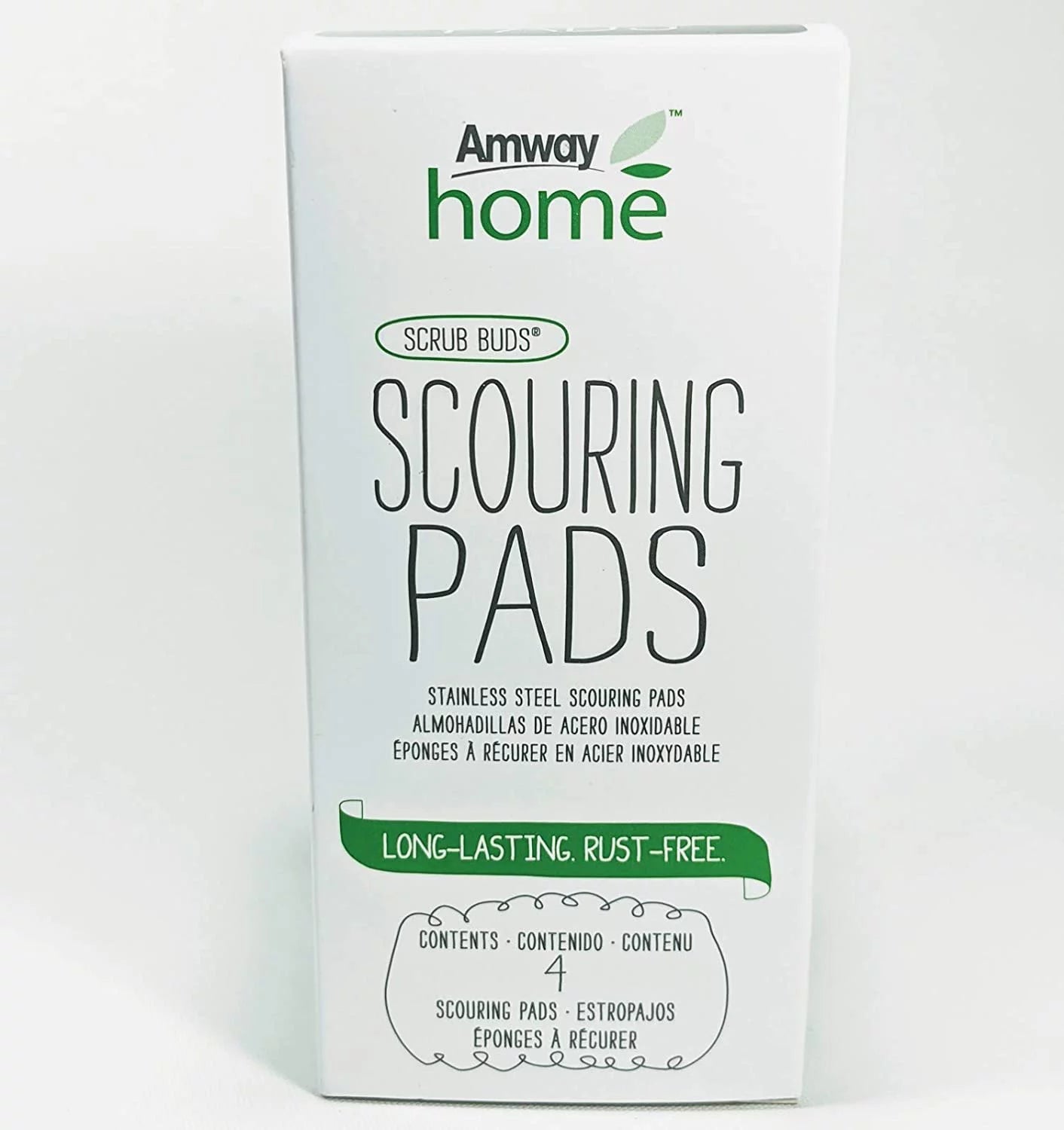 Amway Scouring Pads Stainless Steel 4 Pack R60533
