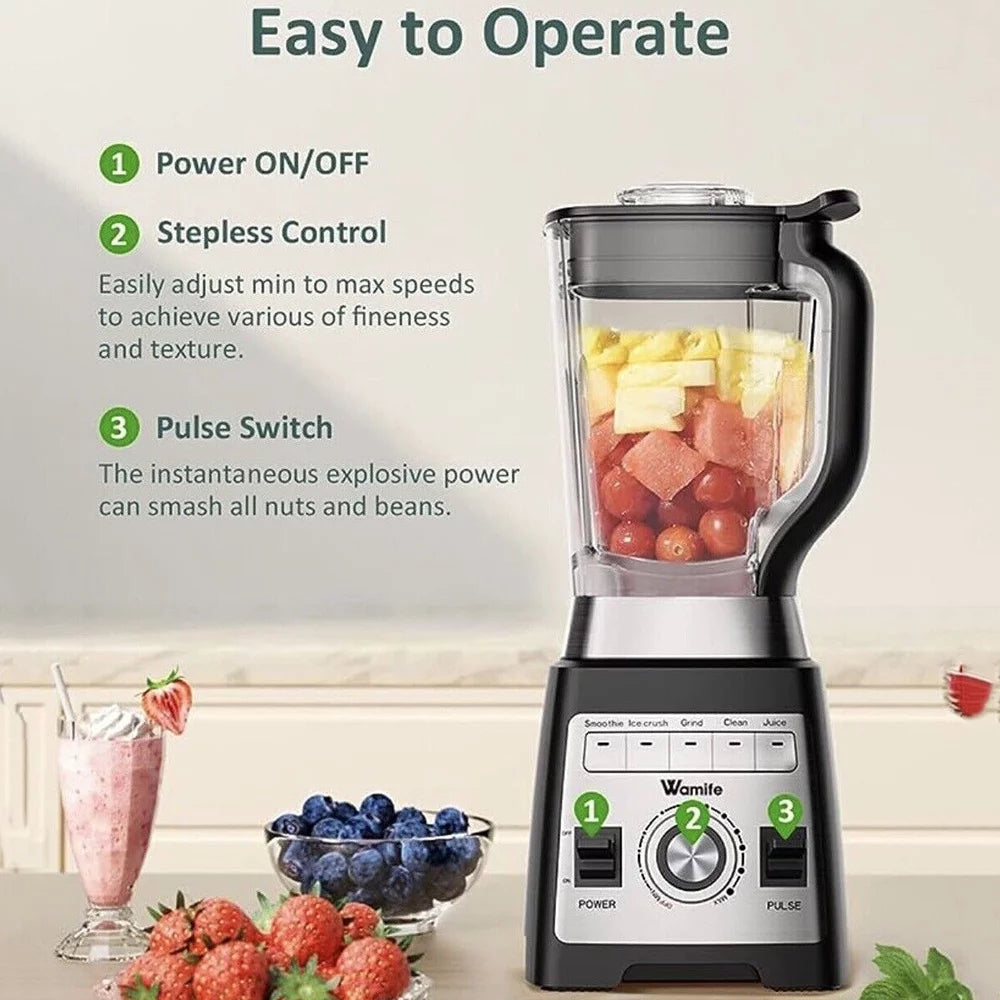 Professional 1450W Countertop Blender, 70oz Glass, 5 Preset Programs H564613