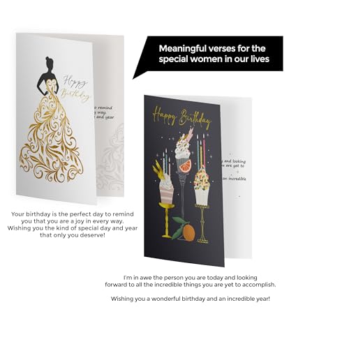 Dessie 30 Unique Christmas Cards with Envelopes and Gold Sealing Stickers B61775
