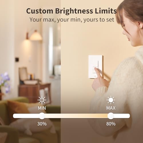 Aqara Smart Dimmer Switch H2, 2-in-1 Neutral, Thread/Zigbee U805676