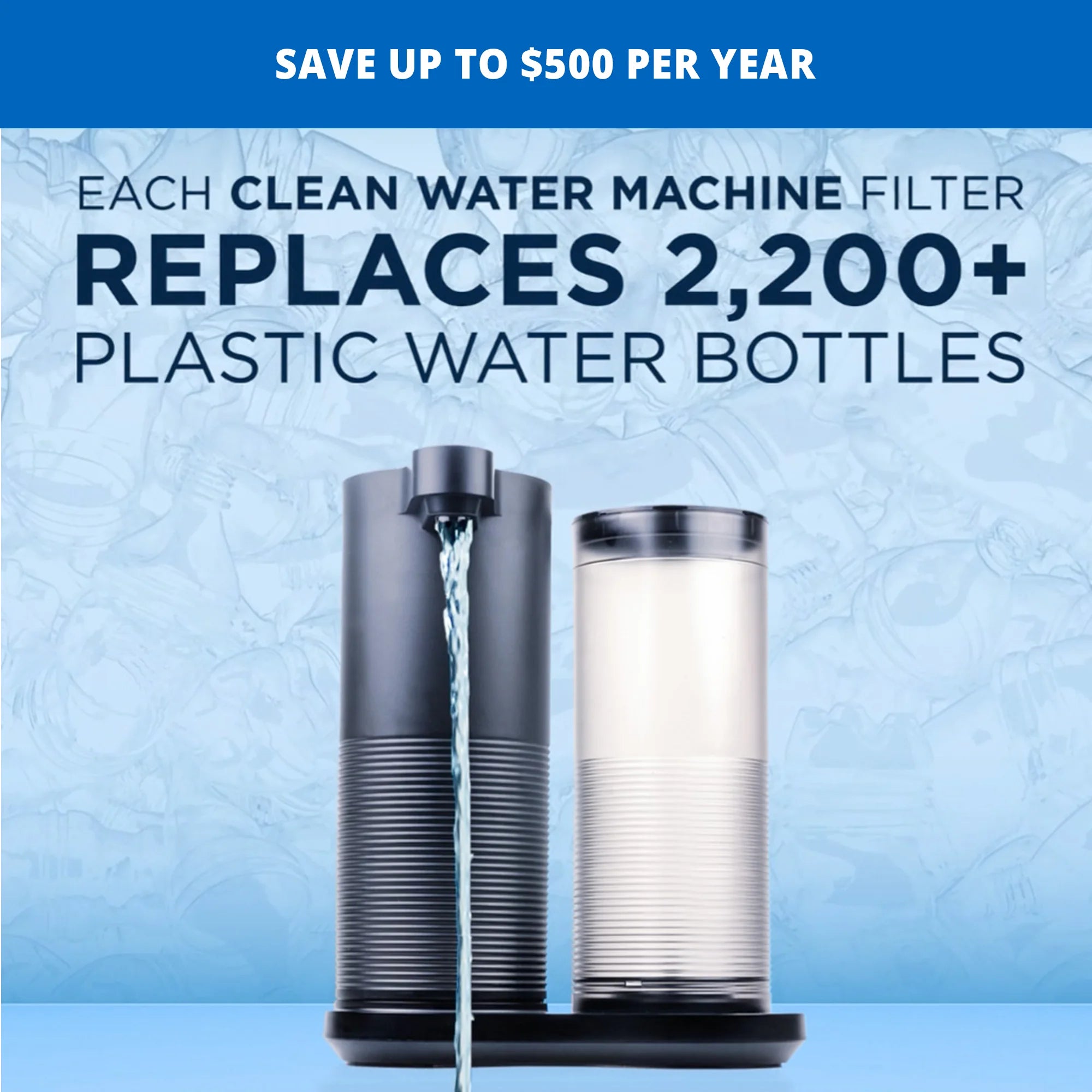 Aquasana Clean Water Machine Countertop Water Filter System AQ-CWM2-B F60863