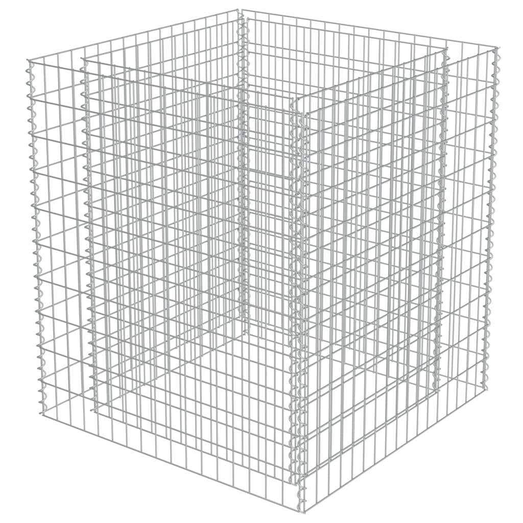 vidaXL Gabion Raised Bed Galvanised Steel K6848