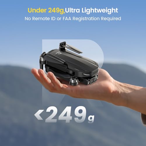 DEERC D65 2 Axis Gimbal GPS Drone with Camera 4K for Adults C48351