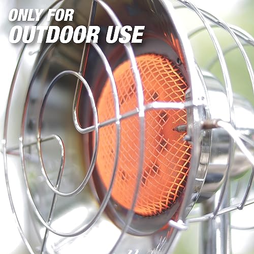 15,000 BTU Portable Propane Radiant Heater, Grey/Silver N740