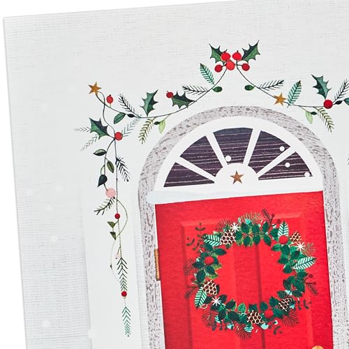 Hallmark Boxed Christmas Cards with Envelopes, Red Front Door R43126