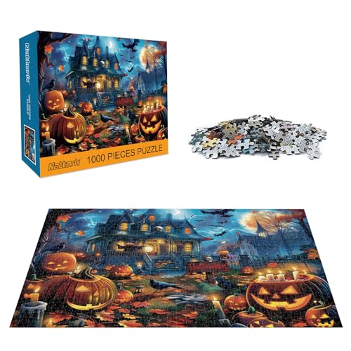 Nattork Jigsaw Puzzle 1000 Pieces for Adults, Christmas House W31652
