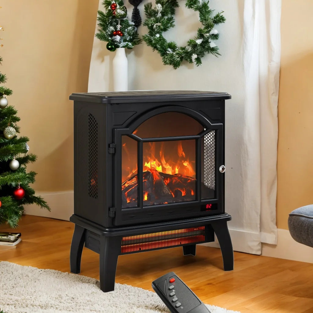 3D Infrared Electric Stove Heater 1500W with Flame Effect P8225