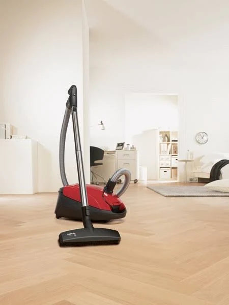 Miele Classic C1 Titan Canister Vacuum, AirClean/HEPA, Mango Red Y311