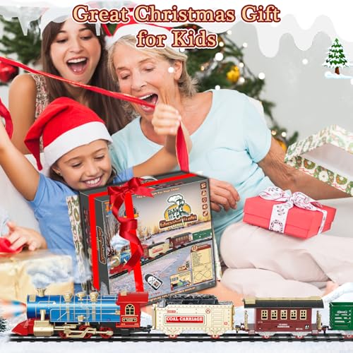 Kids Electric Train Set with Remote Control, Lights and Sounds X845180