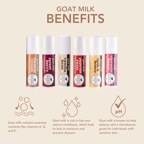 Dionis Goat Milk Lip Balm Ornament 6-Piece Variety Pack S6767