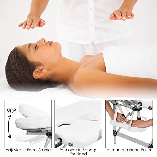 Giantex 84" Portable Massage Table with Face Cradle & Carry Case K306363