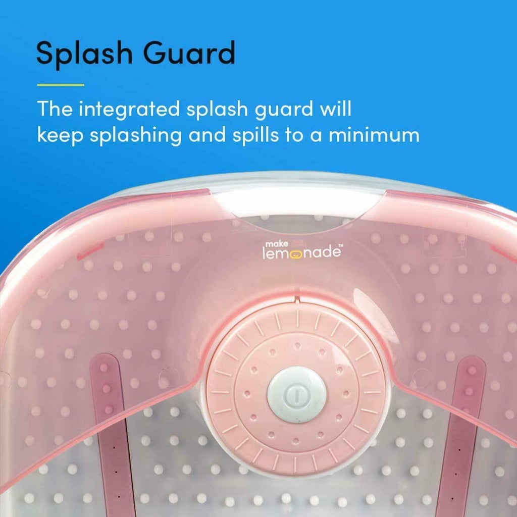 Foot Bath with Heat Maintenance Foot Massager, Pink Y4146