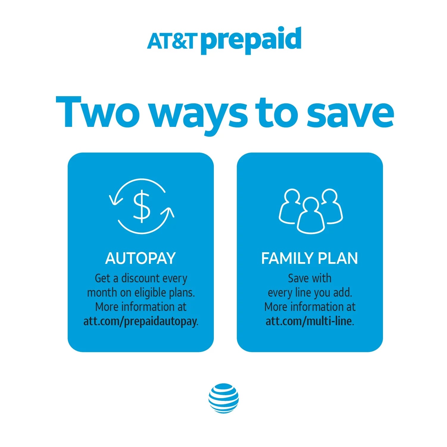 AT&T Calypso 16GB Prepaid Smartphone Chameleon Blue S434