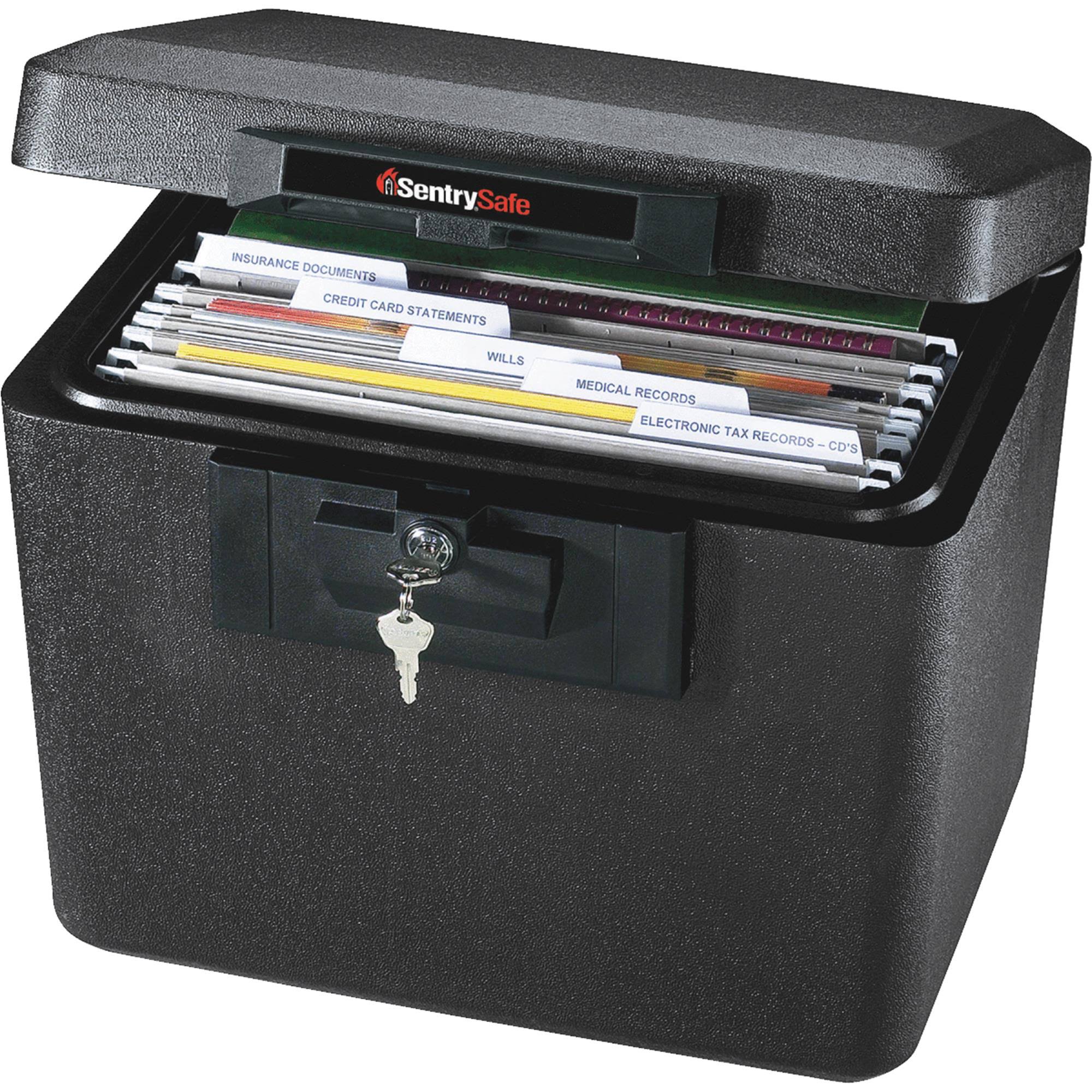 SentrySafe Fire Protection Document &amp; File Safe, Black - Megean