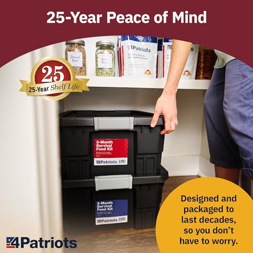 4Patriots 2-Week Survival Food Kit, 84 Servings, 25-Year Shelf Life T5486