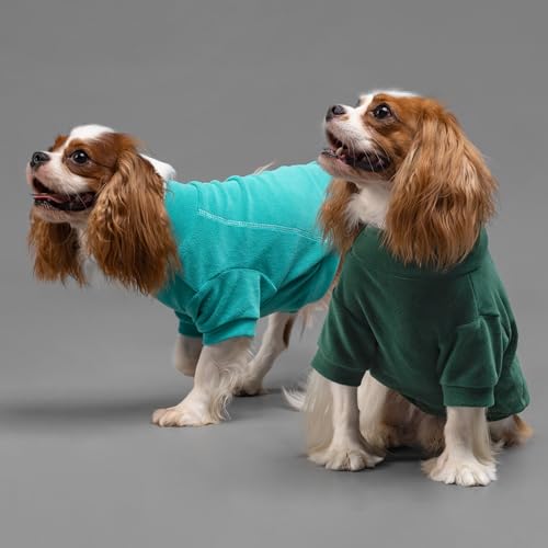 Fitwarm 3 Pack Classic Fleece Dog Sweater for Small Dogs, Medium D613