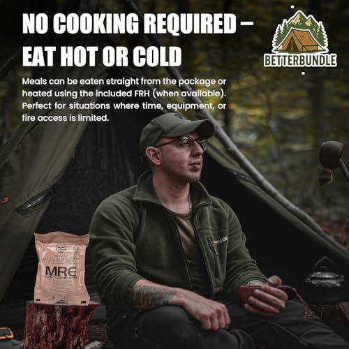 U.S. MRE Meals Ready to Eat Variety Pack of 12 with Flameless Heater I58581