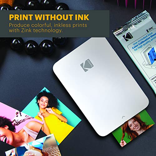 KODAK Step Instant Smartphone Photo Printer - Portable Wireless Zink 2x3" - White G38776