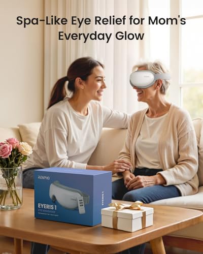 RENPHO Eye Massager with Heat and Compression, Eyeris 1 Sleep Mask R9979