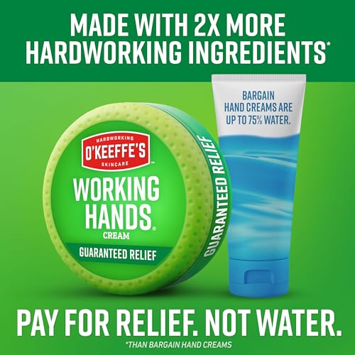 O'Keeffe's Working Hands Hand Cream for Extreme Dryness, 3 oz Tube (2 Pack) F841111