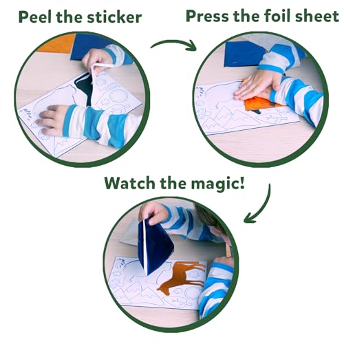 Skillmatics Foil Fun Christmas Ornaments, Mess Free Art Craft Kit for Kids Ages 4-9 S207