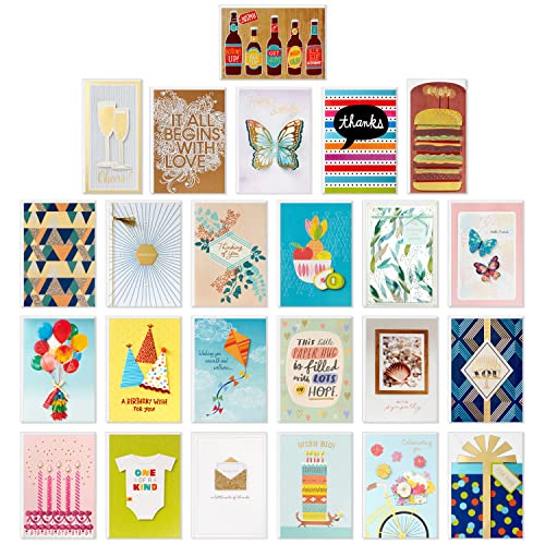 Hallmark Boxed Christmas Card Assortment with Keepsake Box, 48 Cards and Envelopes E229252