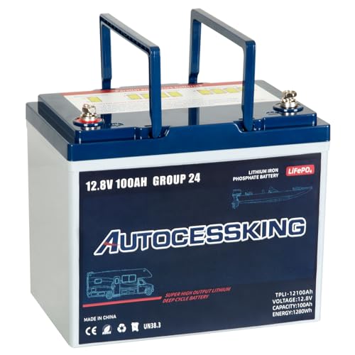 12V 100Ah BCI Group 24 LiFePO4 Battery with Low-Temp Protection F4727
