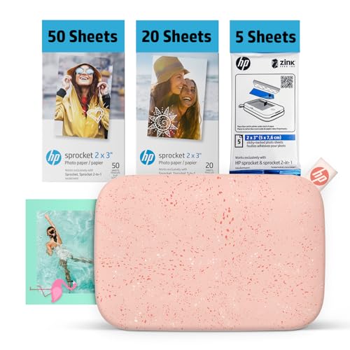 HP Sprocket Portable 2x3 Instant Photo Printer (Luna Pearl) A89391