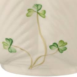 Belleek Harp Shamrock Teapot Q9064