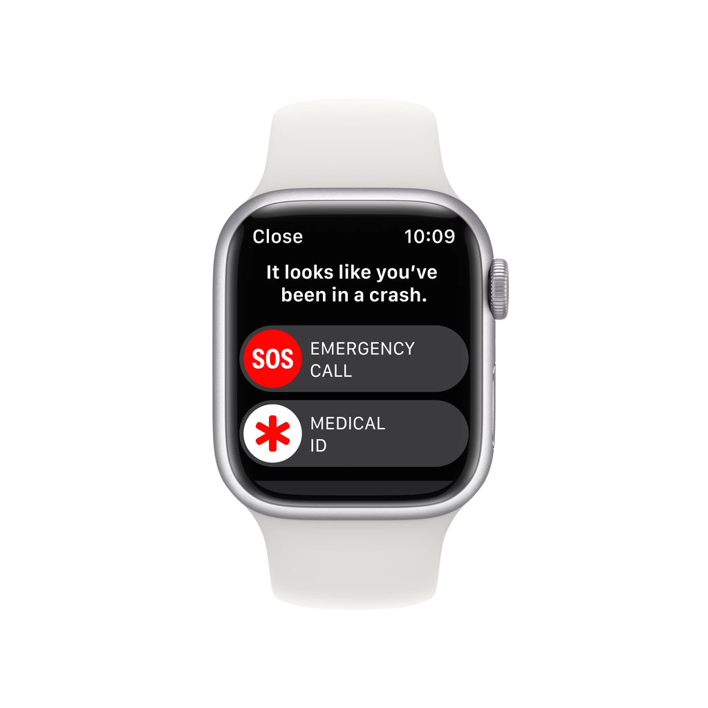 Apple Watch Series 8 GPS + Cellular 41mm Silver Aluminum Case with White Sport Band P313