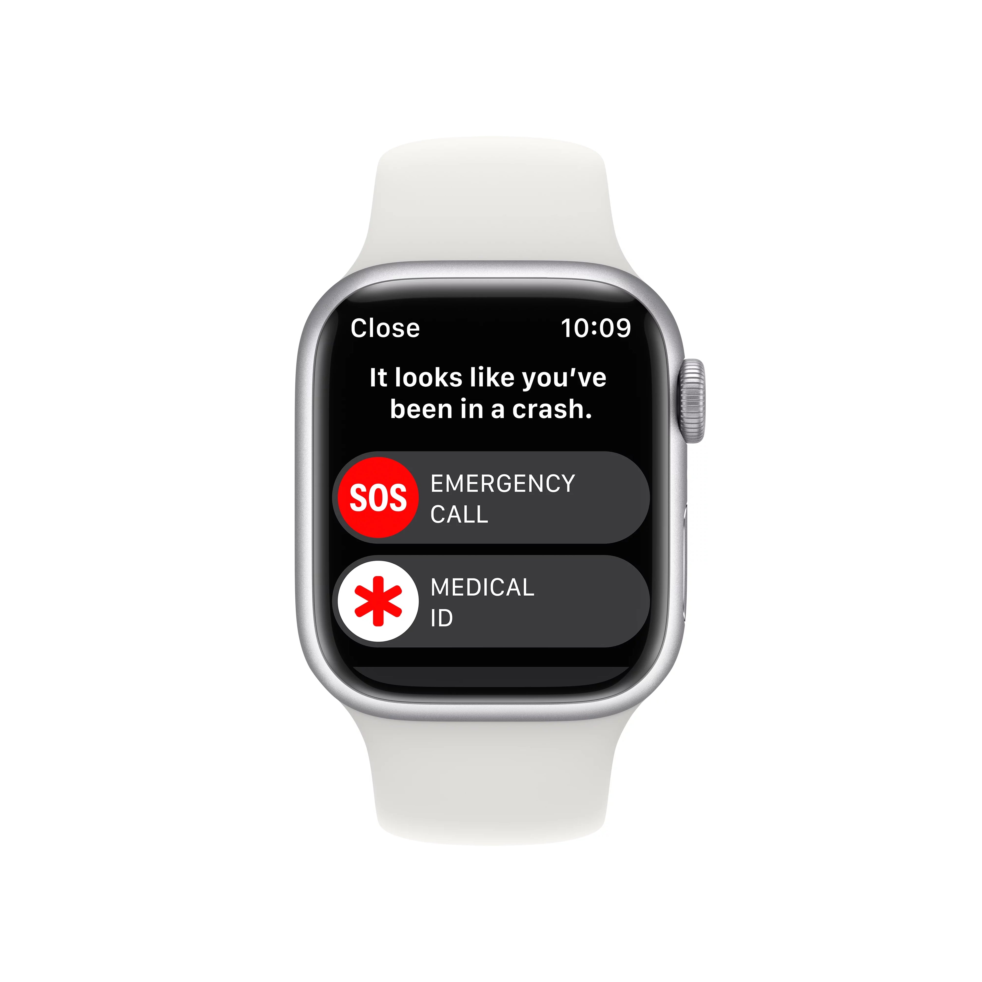 Apple Watch Series 8 GPS + Cellular 41mm Silver Aluminum Case with White Sport Band P313