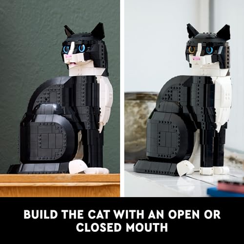 LEGO Ideas Tuxedo Cat Building Set for Adults 18+ J705635