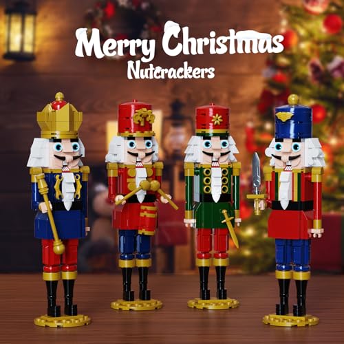 Christmas Nutcracker Building Kits, King and Soldier Sets, 943 PCS E833