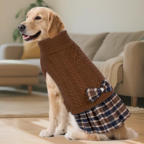 KYEESE Dog Sweater Knitwear with Bowtie for Small Dogs R875009