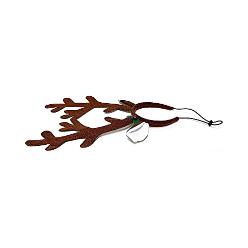 Midlee Brown Reindeer Antlers Headband Pet Christmas Costume Large H2849