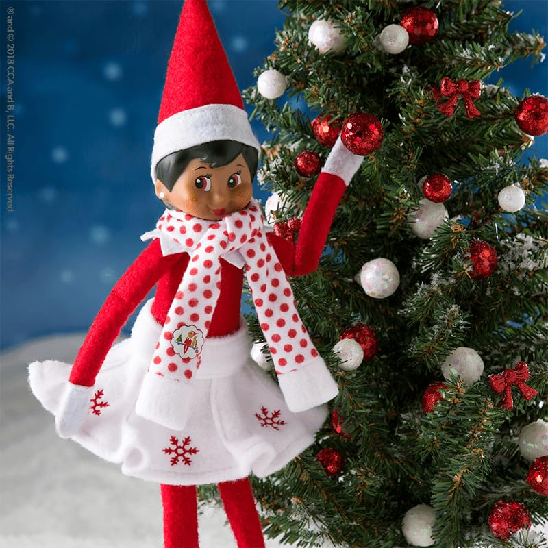 The Elf on the Shelf Christmas Tradition Box Set Girl Scout Elf (Blue Eyed) with Book and Snowflake Skirt O75604