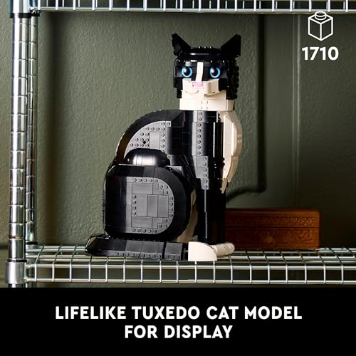 LEGO Ideas Tuxedo Cat Building Set for Adults 18+ J705635