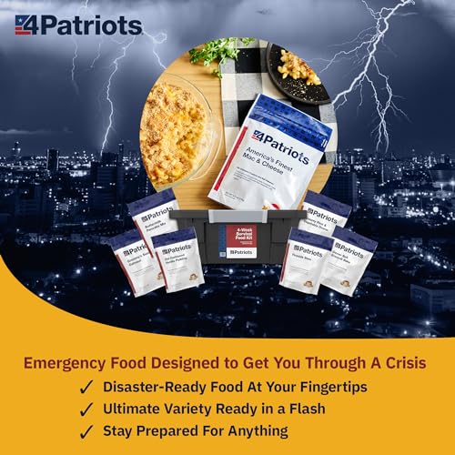 4Patriots 2-Week Survival Food Kit, 84 Servings, 25-Year Shelf Life T5486