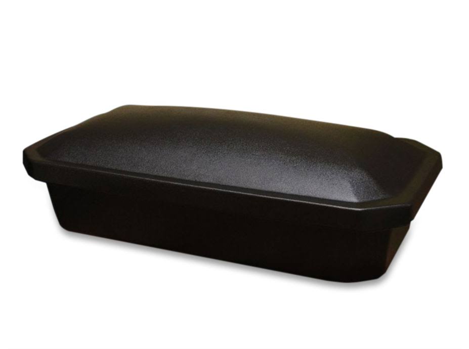 Deluxe Pet Coffin for Cat Dog or Other Pet - Small, Black with Silver C4113