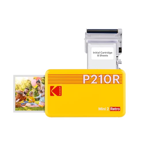 Kodak Mini 2 Retro 4PASS Portable Photo Printer, White L11307